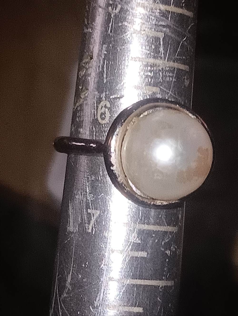 925 And Wild Oversized Pearl T & S Ring